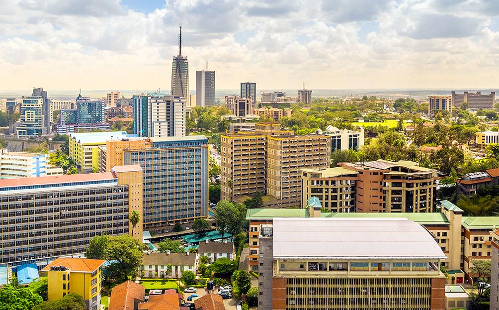 City view of Nairobi, Kenya