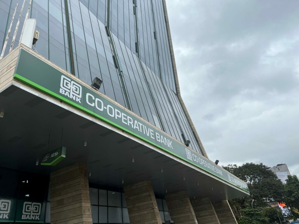 Photo of the entrance of the Co-operative bank