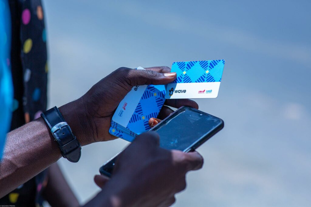 Person holding a credit card in hands