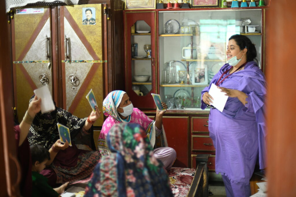 teacher and students in a room