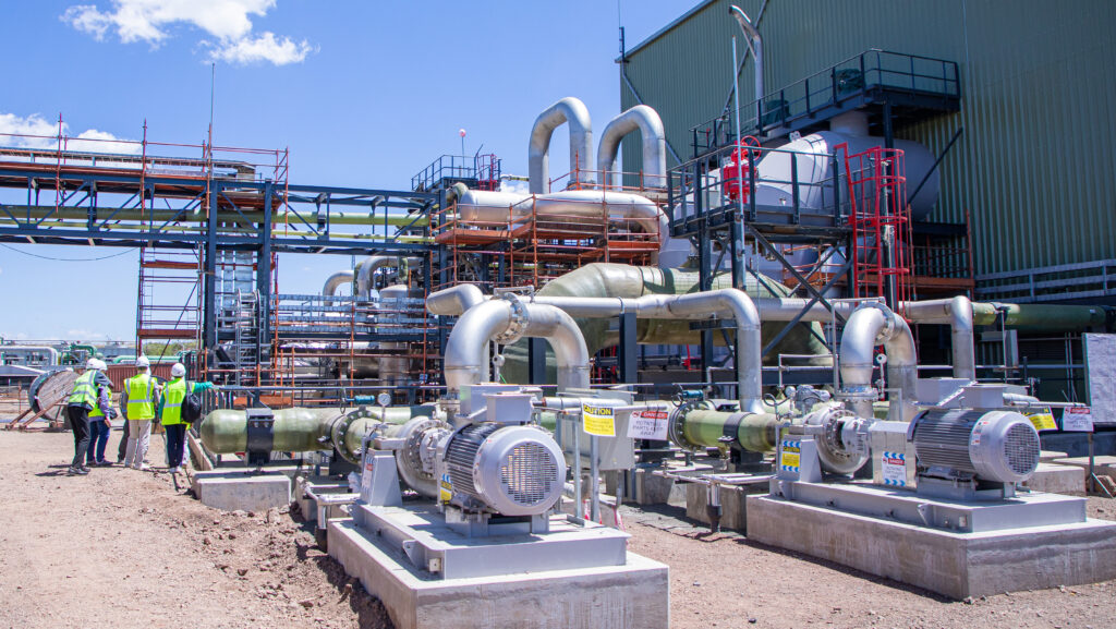 Energy production in Menengai power plant